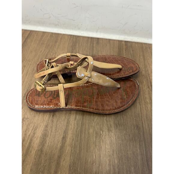 Sam Edelman Tan Thong Flat Sandal Sz 6 - Picture 3 of 4
